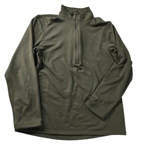 Condor 603 Base II Mid-Weight Quarter Zip Grid Fleece Pullover Olive Drab Mens L